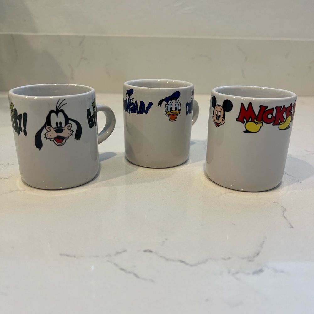Disney Character Mini Mugs Set